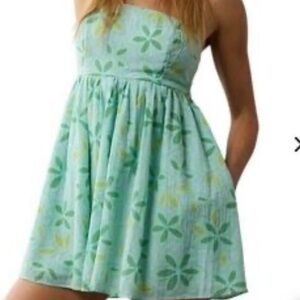 American Eagle Outfitters Teal and Light Green Romper